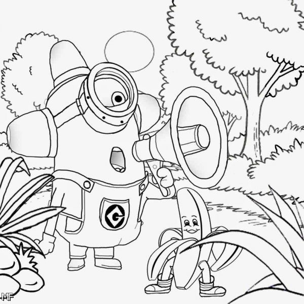 Minionki kolorowanki